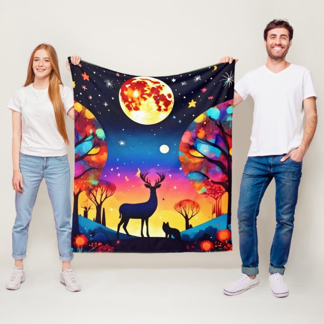 Cobertor De Velo Floresta Noite Brilho (In Situ)