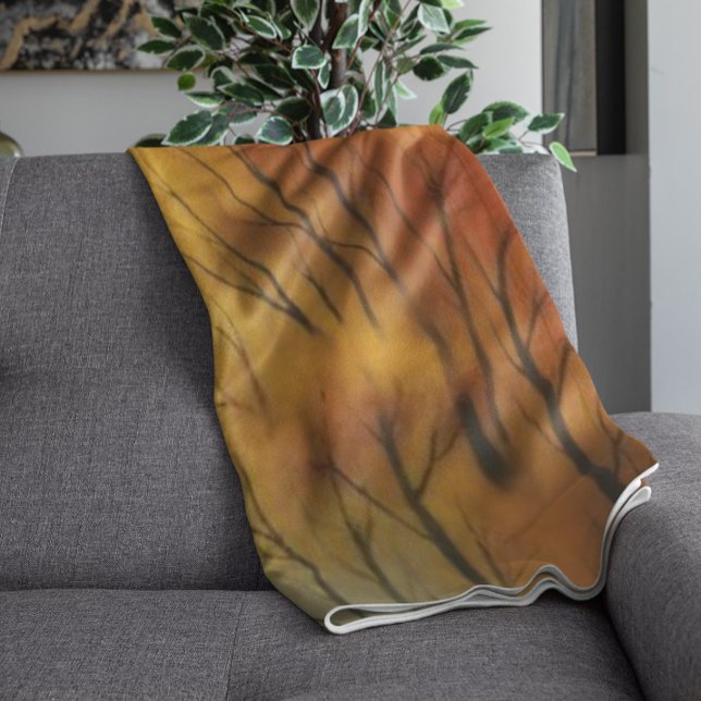 Cobertor De Velo Floresta Russa do outono - Cair Aquarela (Criador carregado)