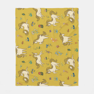Cobertor De Velo Floresta Unicórn: Padrão Floral Vintage