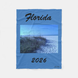 COBERTOR DE VELO FLORIDA BEACH 2026 FLEECE BLANKET