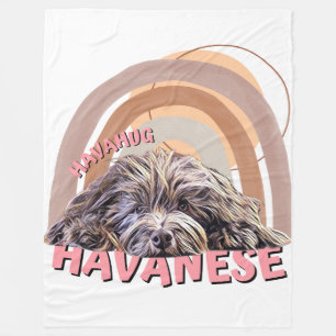Cobertor De Velo Flórida Maciça, Doce HavaHug Havanese, Jogue