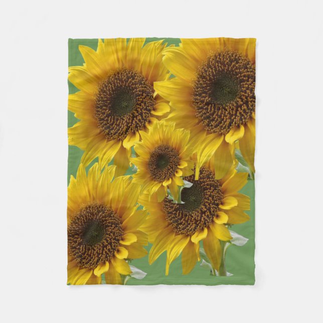 Cobertor De Velo Flórida Sunflower Blanket (Frente)