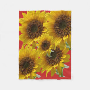 Cobertor De Velo Flórida Sunflower Blanket