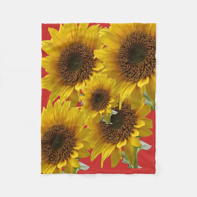 Cobertor De Velo Flórida Sunflower Blanket (Frente)