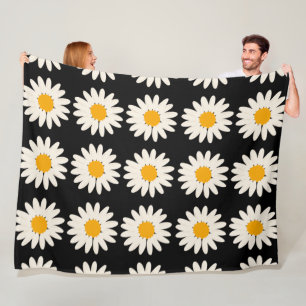 Cobertor De Velo Flower Black 60x80 Fleece Blanket