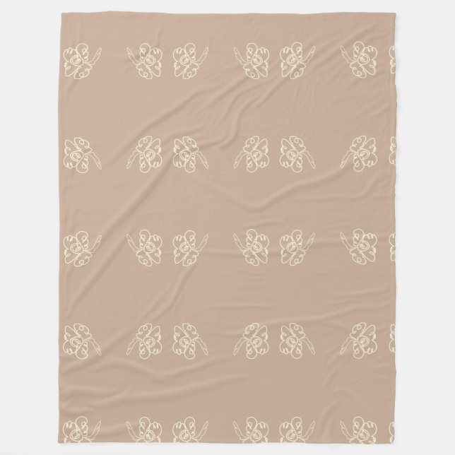 Cobertor De Velo flower paint blanket (Frente)