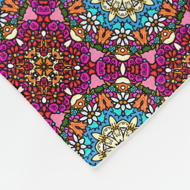 Cobertor De Velo Flower Power V Jardim Groovy (Quina)