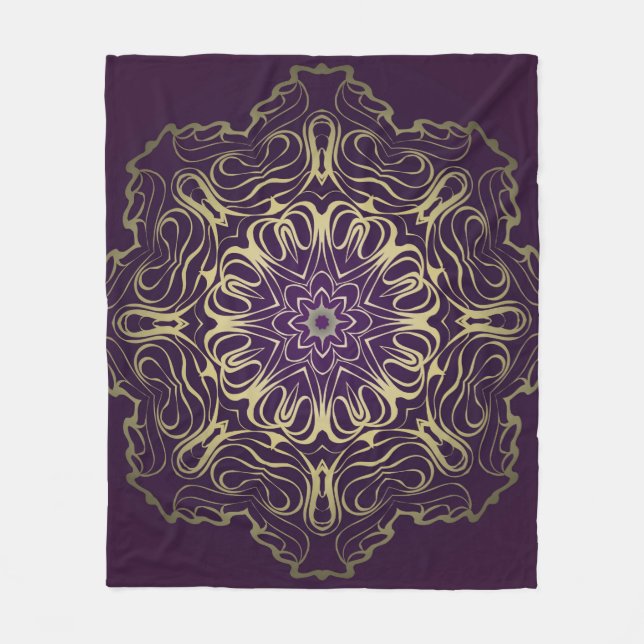 Cobertor De Velo Flower Round Pattern. Illustration. Valentine's, B (Frente)