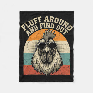 Cobertor De Velo Fluff Em Volta E Descubra Galo Engraçado Meme Fran