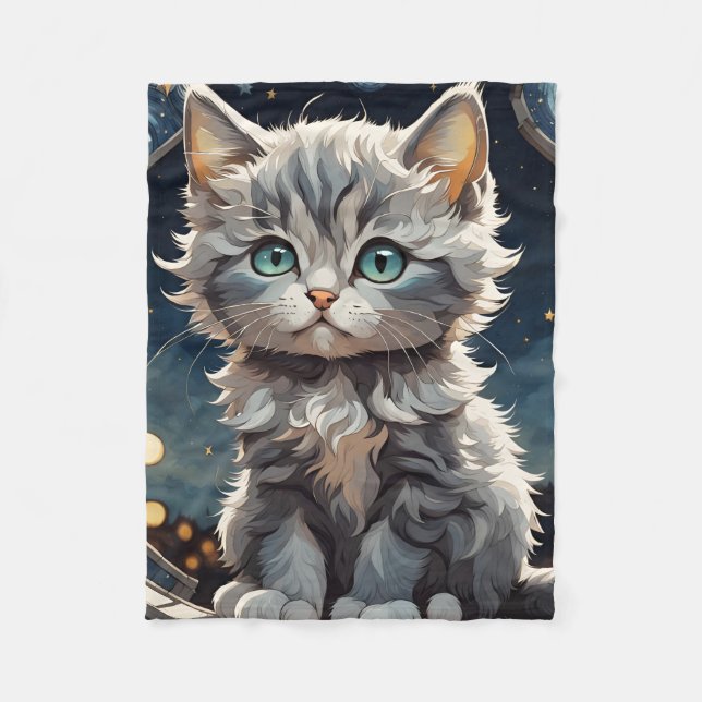 Cobertor De Velo Fluffy Kitten (Frente)