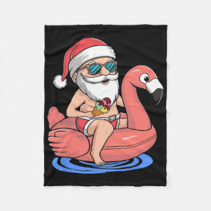 Cobertor De Velo Flutuador Flamingo Natal Divertido Natal Em Julho