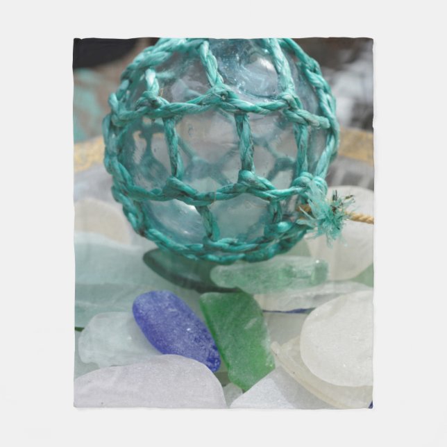 Cobertor De Velo Fluxo de pesca em vidro, Alasca (Frente)