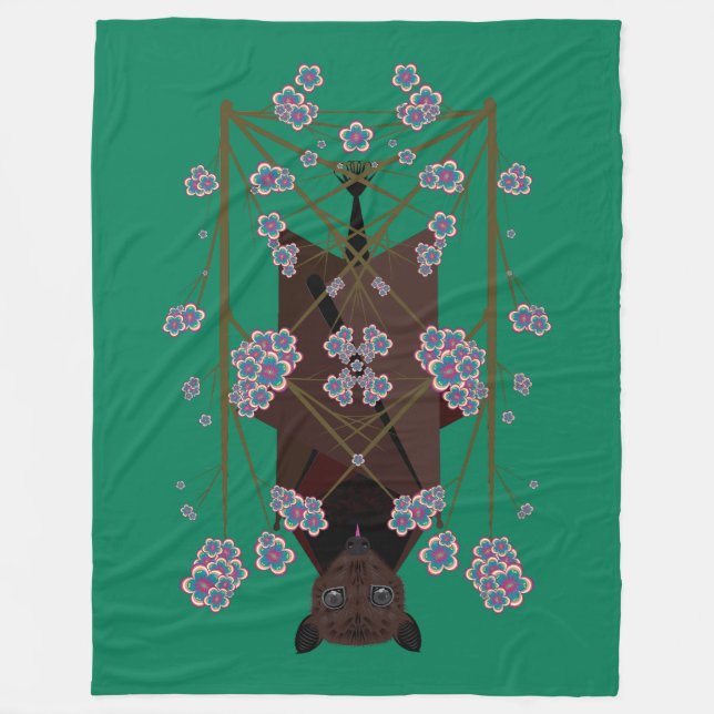 Cobertor De Velo Flying Fox Jade Fleece Blanket (3 Dimensões) (Frente)