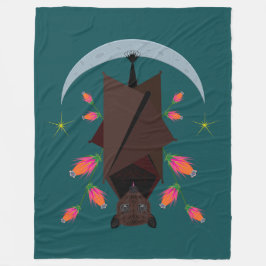 Cobertor De Velo Flying Fox Teal Fleece Blanket (3 Tamanhos)
