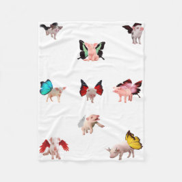 Cobertor De Velo Flying Pigs Blanket