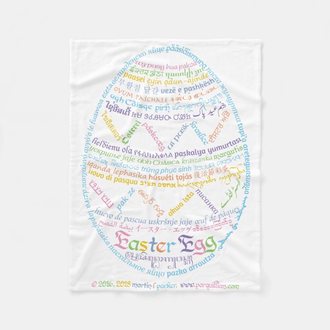 Cobertor De Velo Fogão de ovos de Páscoa (Frente)