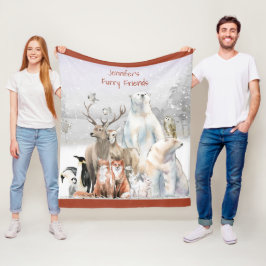 Cobertor De Velo Foguete, Animais, Inverno