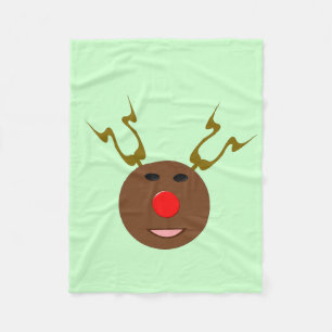 Cobertor De Velo Foguete de Fleece de Reindeado de Natal