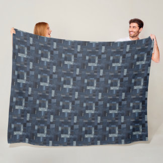Cobertor De Velo Folchwork Denim Tecido Art Illustration No8