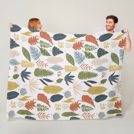 Cobertor De Velo Folha Cor da queda Tendência branca azul cor de la