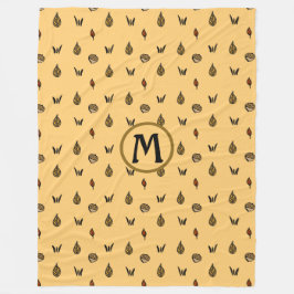 Cobertor De Velo Folha de Corte Folha de Bolota Monograma Personali