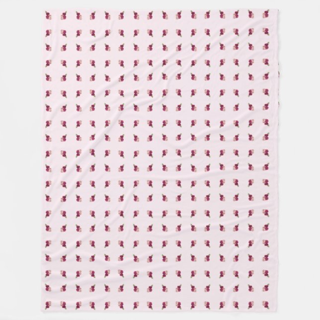 Cobertor De Velo Folha de design de Flor (Frente)