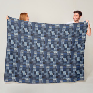 Cobertor De Velo Folha de Tecido Denim Gráfico nº 11