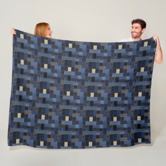 Cobertor De Velo Folha de Tecido Denim Gráfico n.o 13