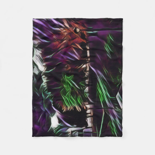 Cobertor De Velo Folhagem de outono no parque (Frente)