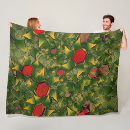 Cobertor De Velo Folhagem virtual amarelada talhada com hexágonos v