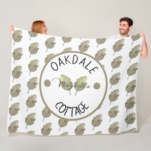 Cobertor De Velo Folhas Botânicas De Algodão De Aluguer Russo