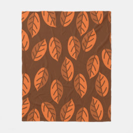 Cobertor De Velo Folhas de castanho