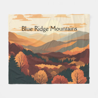 Cobertor De Velo Folhas de Outono das Montanhas Blue Ridge Viagem R