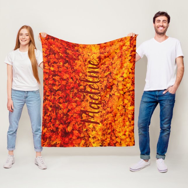 Cobertor De Velo Folhas de outono do Monograma (In Situ)