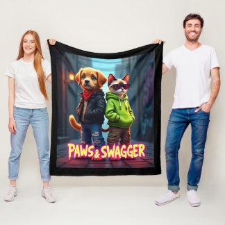 Cobertor De Velo Folhas e Swagger™ Na moda Pet Roupa Baby Blanket