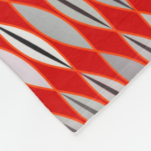 Cobertor De Velo Folhas modernas do meio século, obscuridade -