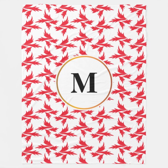 Cobertor De Velo folhas padronizadas (Frente)