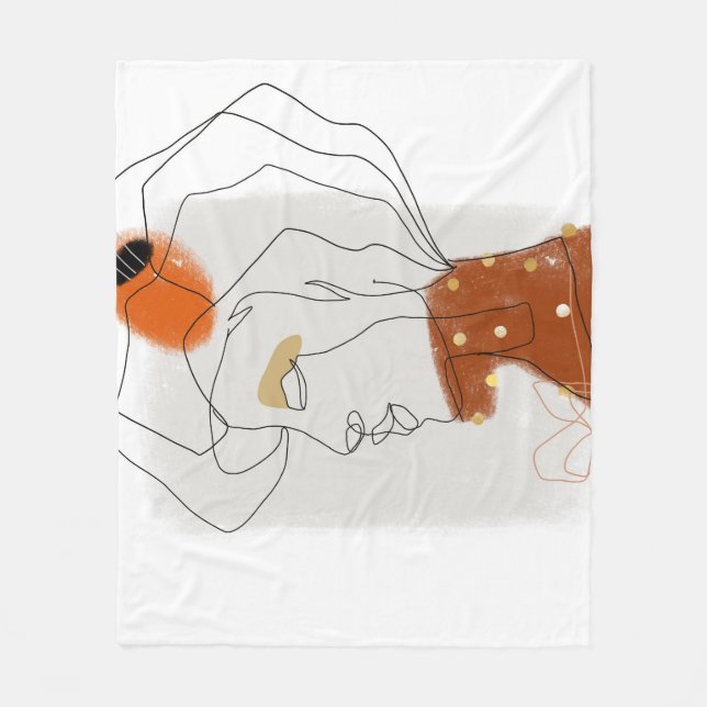 Cobertor De Velo Folhas Tropicais, Design de padrão sem costura. (Frente)