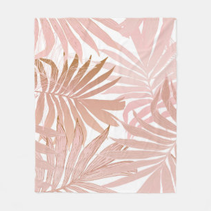 Cobertor De Velo Folhas tropicais: padrão de gradiente brilhante.