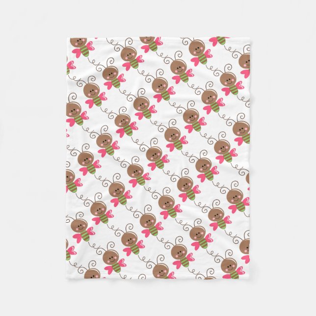 Cobertor De Velo Folheto/Bumblebee Cute (Frente)