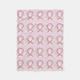 Cobertor De Velo Folheto cor-de-rosa para sensibilização do Cancer