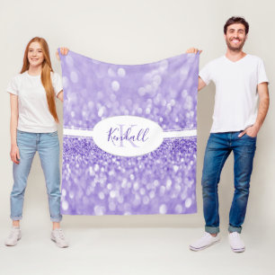 Cobertor De Velo Folheto da Gliteira Roxa Personalizar Lâmina