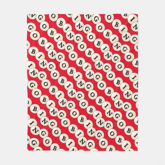 Cobertor De Velo Folheto de arte Bingo (Frente)