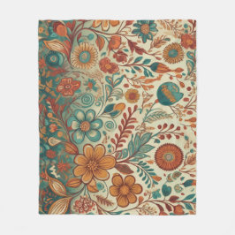 Cobertor De Velo Folheto de Arte Folclórica do ouro