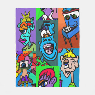 Cobertor De Velo Folheto de Arte Moderna