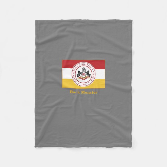 Cobertor De Velo Folheto de Cinza PERSONALIZADO com suporte branco (Frente)