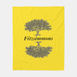 Cobertor De Velo Folheto de Folha - Árvores Refletidas