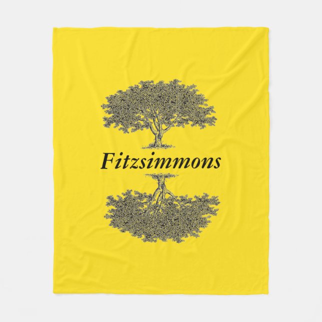 Cobertor De Velo Folheto de Folha - Árvores Refletidas (Frente)