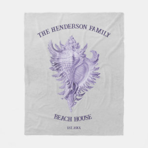 Cobertor De Velo Folheto de Folha de Concha Roxa