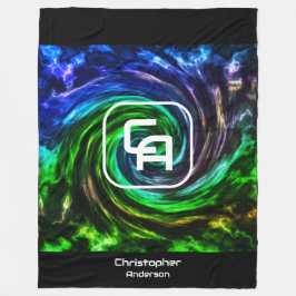 Cobertor De Velo Folheto De Folha Multicoloração De Fumaça Torcida